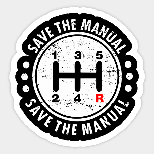 Save The Manuals - 3 Pedals Sticker by Europhia